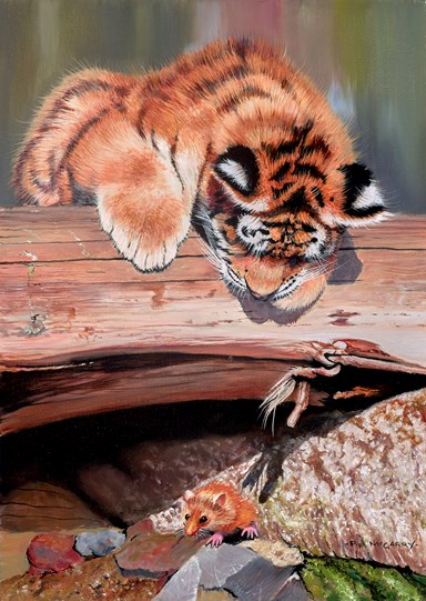 Dangermouse by Pip McGarry - Original Painting on Stretched Canvas